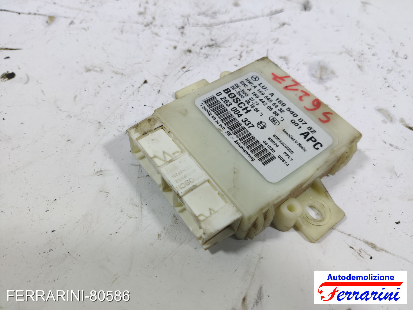 Centralina Sensori Parcheggio MERCEDES CLASSE A W169 2004-2012 A1695400762