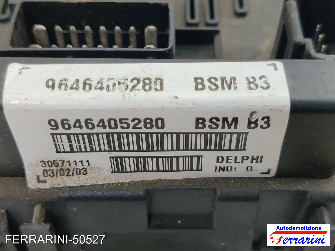 Body Computer PEUGEOT 307 3A/C 2.0 HDI 110 2000-2007 BSMB3