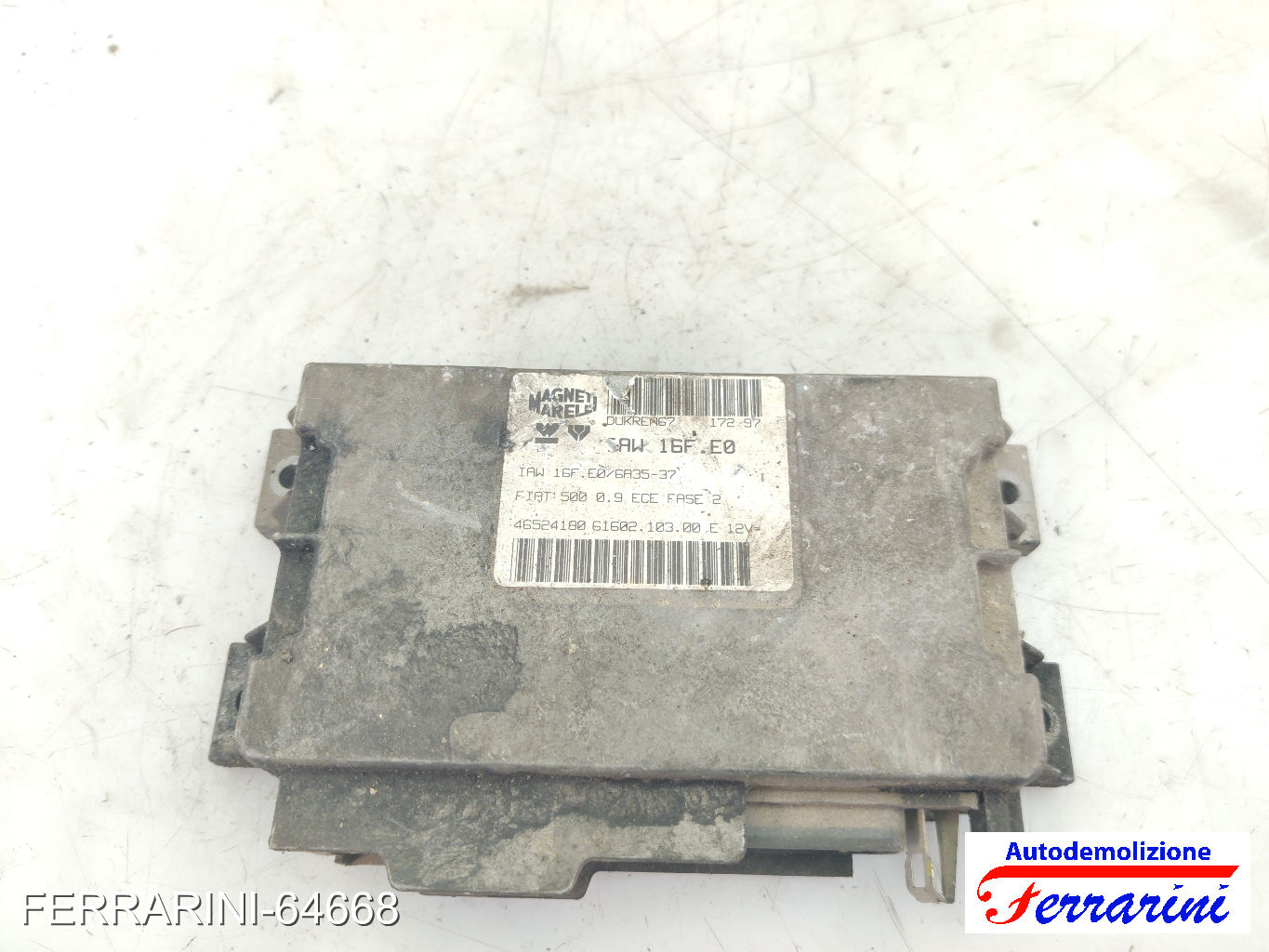 Centralina Motore FIAT CINQUECENTO 500 170 0.9 I.E S 1991-1999 46524180