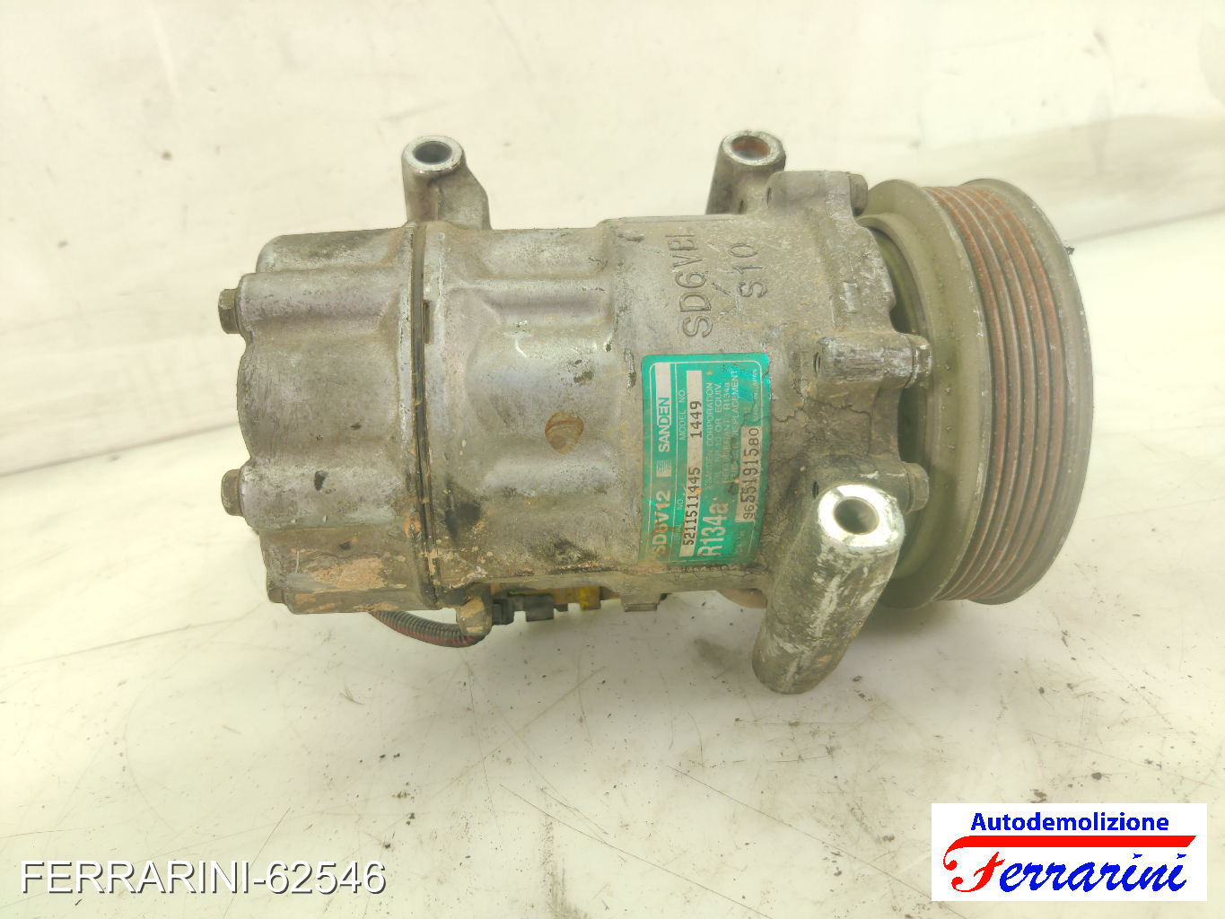 Compressore Clima CITROEN C3 1 FC, FN 1.4I 2002-2010 9655191580, 6453QH