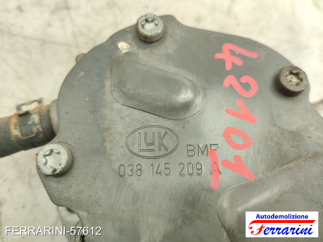 Pompe Vuoto Depressore VW NEW BEETLE 1C1, 9C1 1.9 TDI 2001-2010 038145209A 9