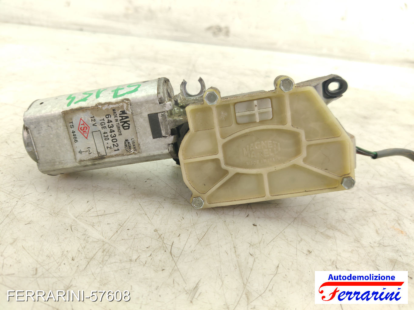 Spazzacqua Motorino Tergicristallo FIAT DOBLO 119, 223 2003-2010 posteriore 9