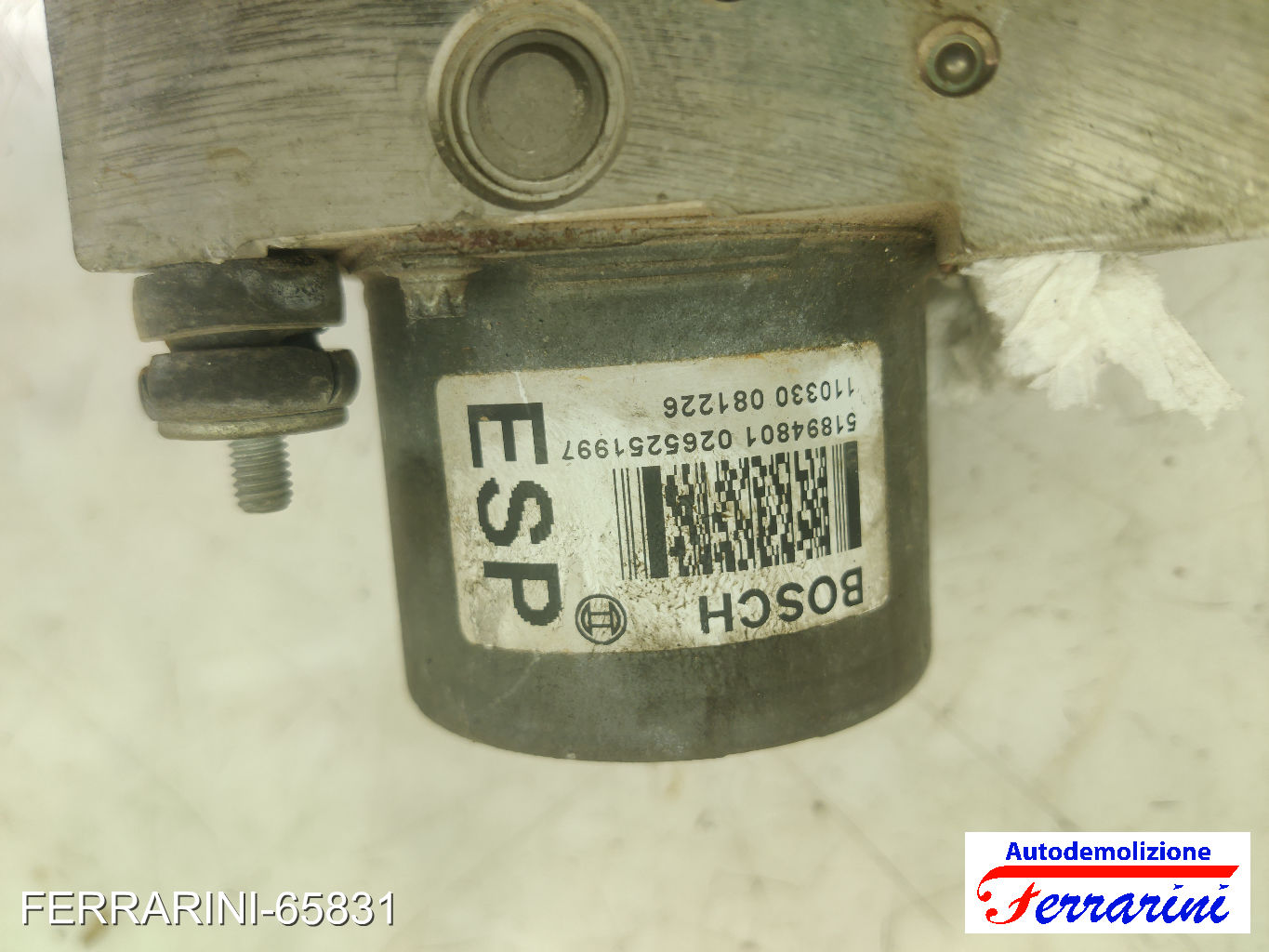 Centralina Pompa Abs FIAT PUNTO EVO 199 1.3 D MULTIJET 2009-2012 51894801 9