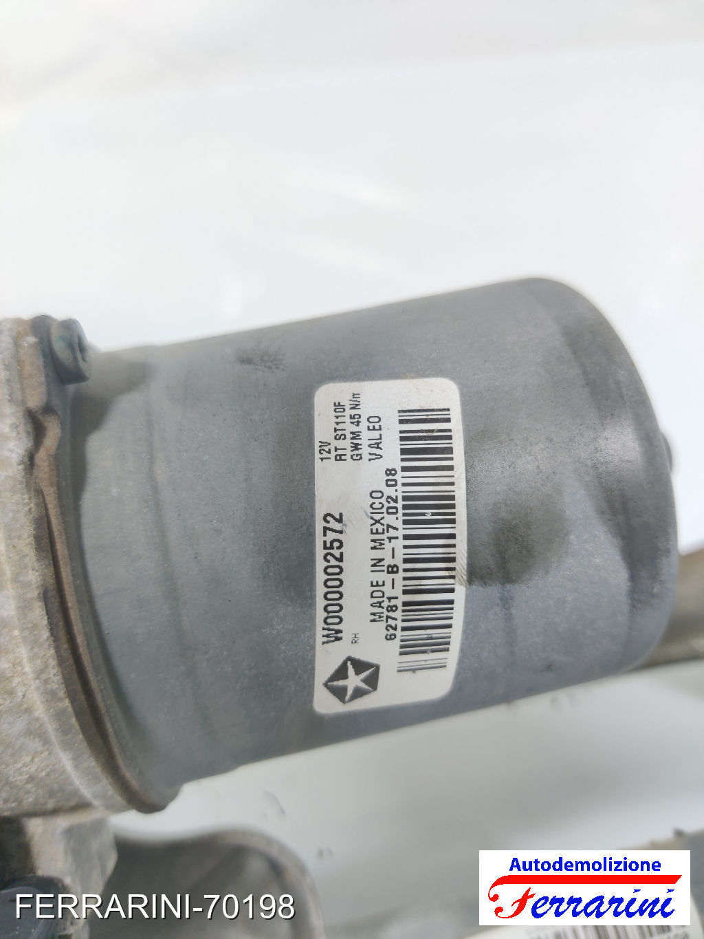 Spazzacqua Motorino Tergicristallo CHRYSLER GRAND VOYAGER 5 RT 2007-2023 8
