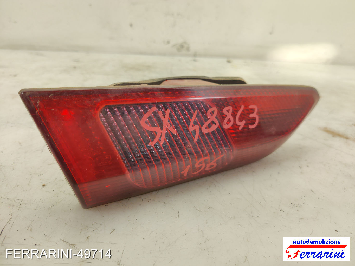 INTERNA Fanalino Stop Posteriore ALFA ROMEO 156 SW 932 2001-2006 sinistro, sx
