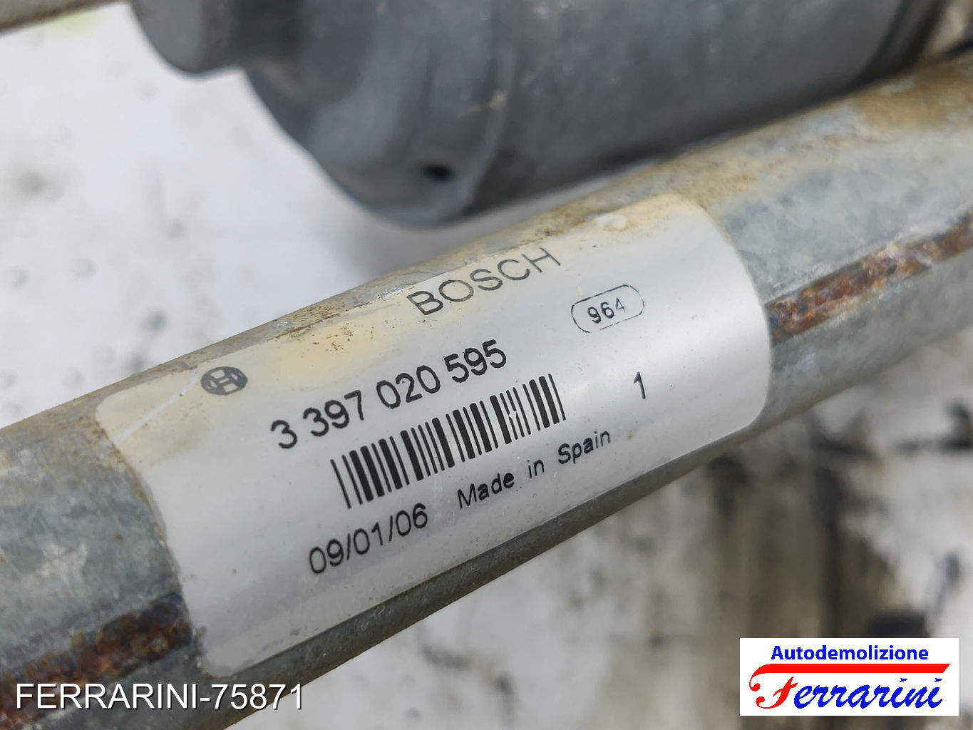 Spazzacqua Motorino Tergicristallo LANCIA YPSILON 843 2003-2011 anteriore 6