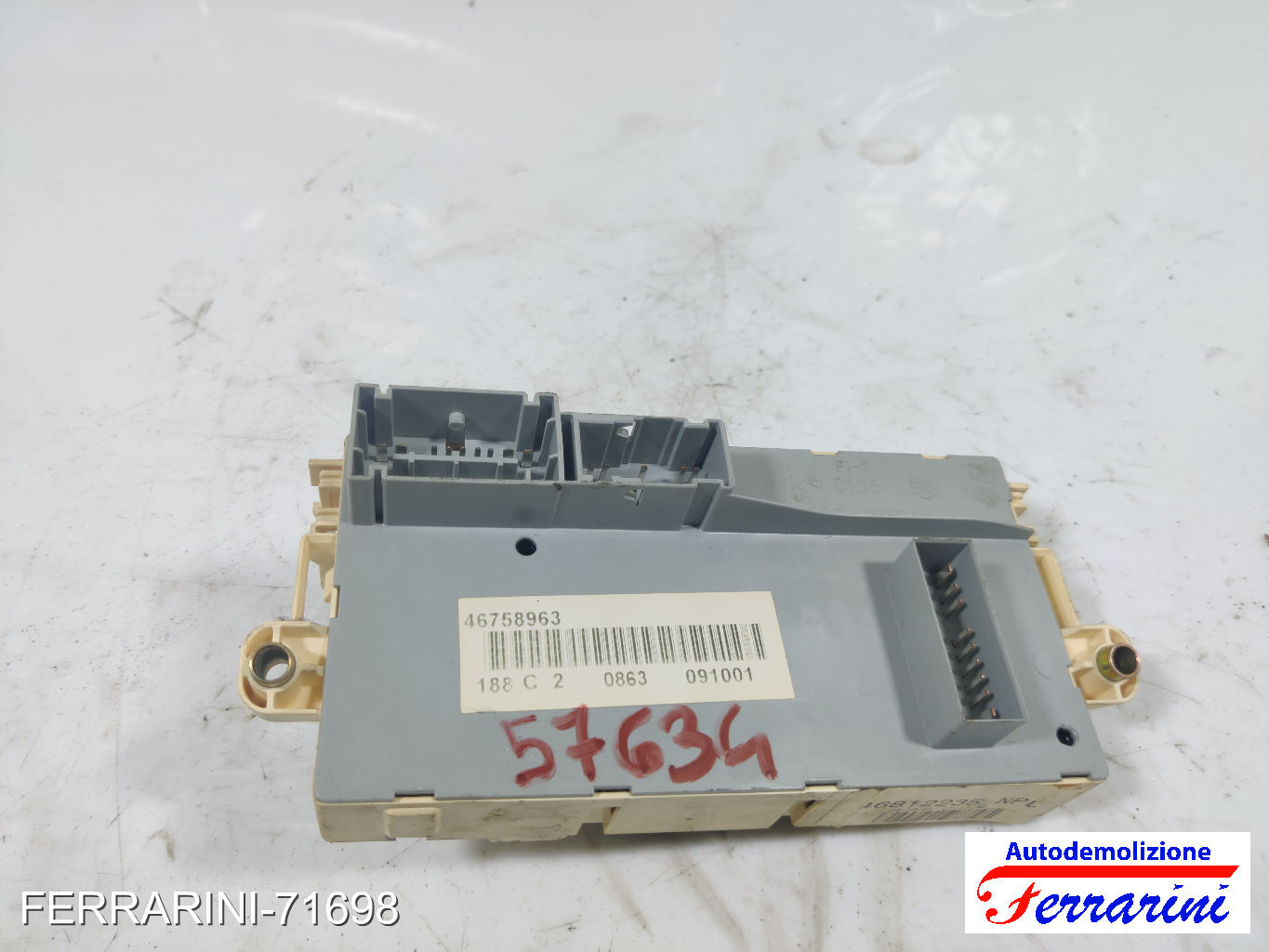 Body Computer FIAT PUNTO 188 1.2 60 1999-2010 46812235, 46758963, 188C2