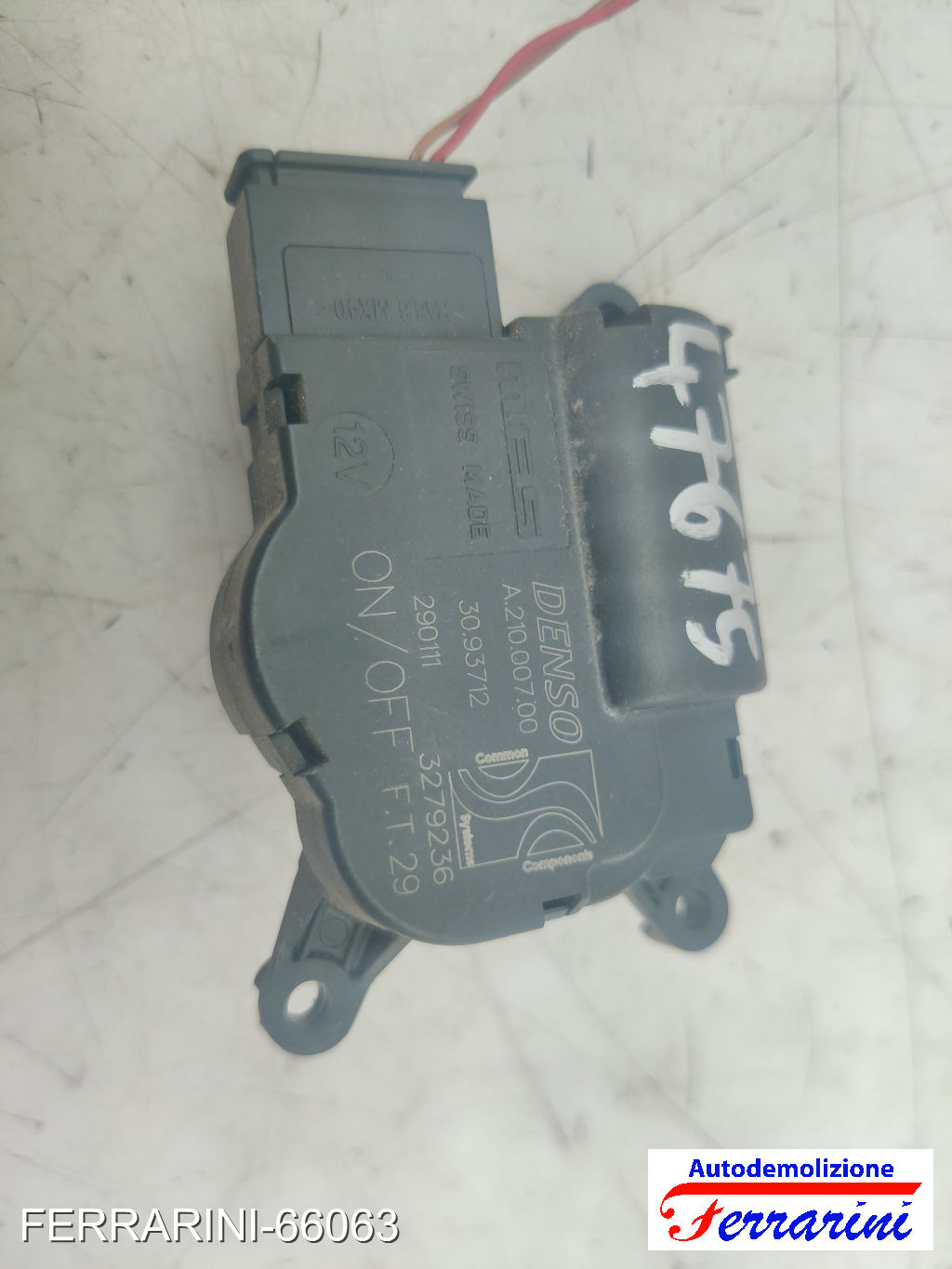 Motorino Attuattore Stufa FIAT PUNTO EVO 199 2009-2012 77363881, A21000700 6