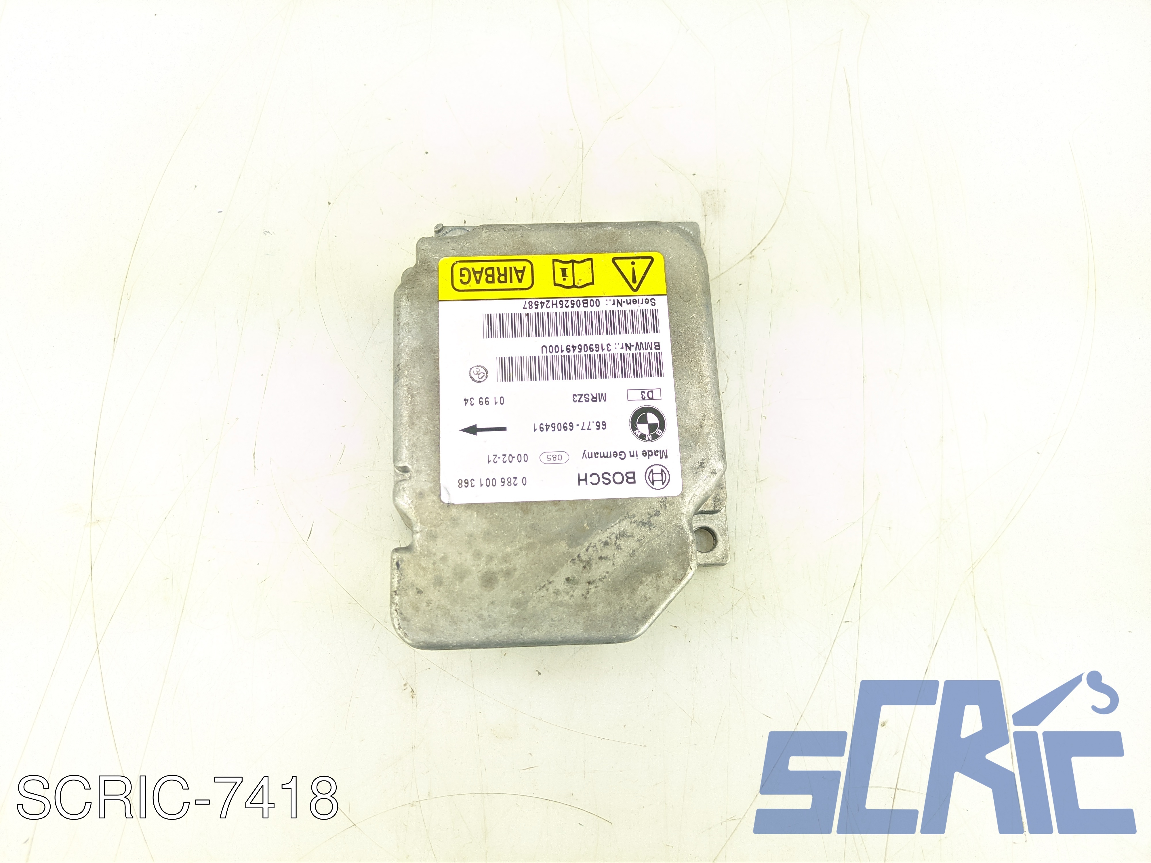 Centralina Airbag BMW SERIE 3 E46 1998-2001 65776905491, 0285001368, MRSZ3