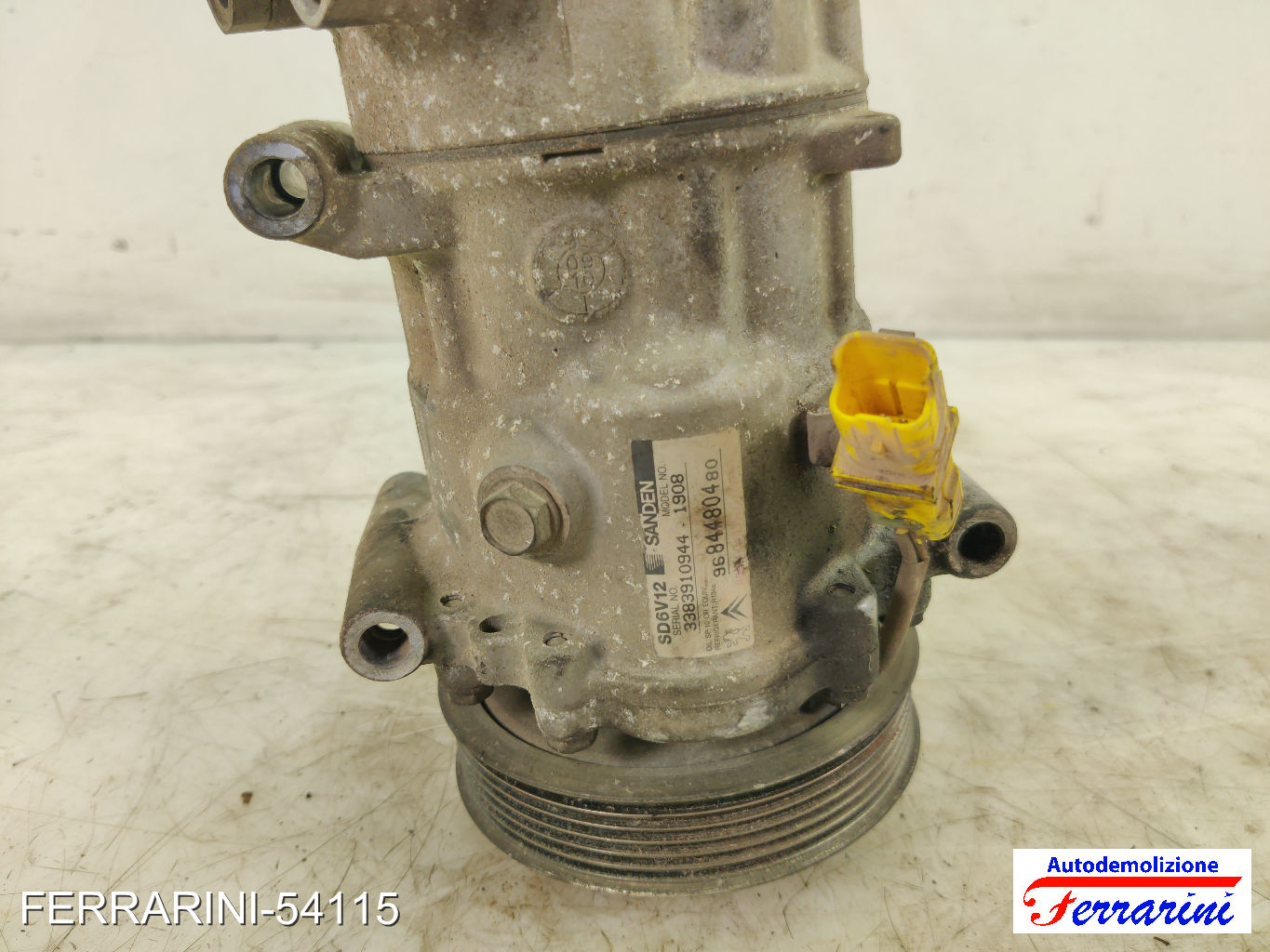 Compressore Clima CITROEN C3 1 FC, FN 1.1 LPG 2006-2009 9684480480, SD6V121908 7