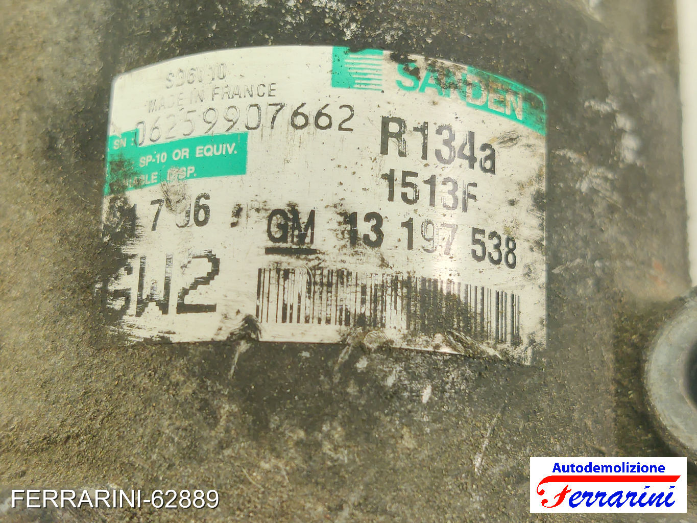 Compressore Clima SUZUKI SWIFT 3 EZ, MZ 1.3 DDIS 2005-2023 13197538, 1513F