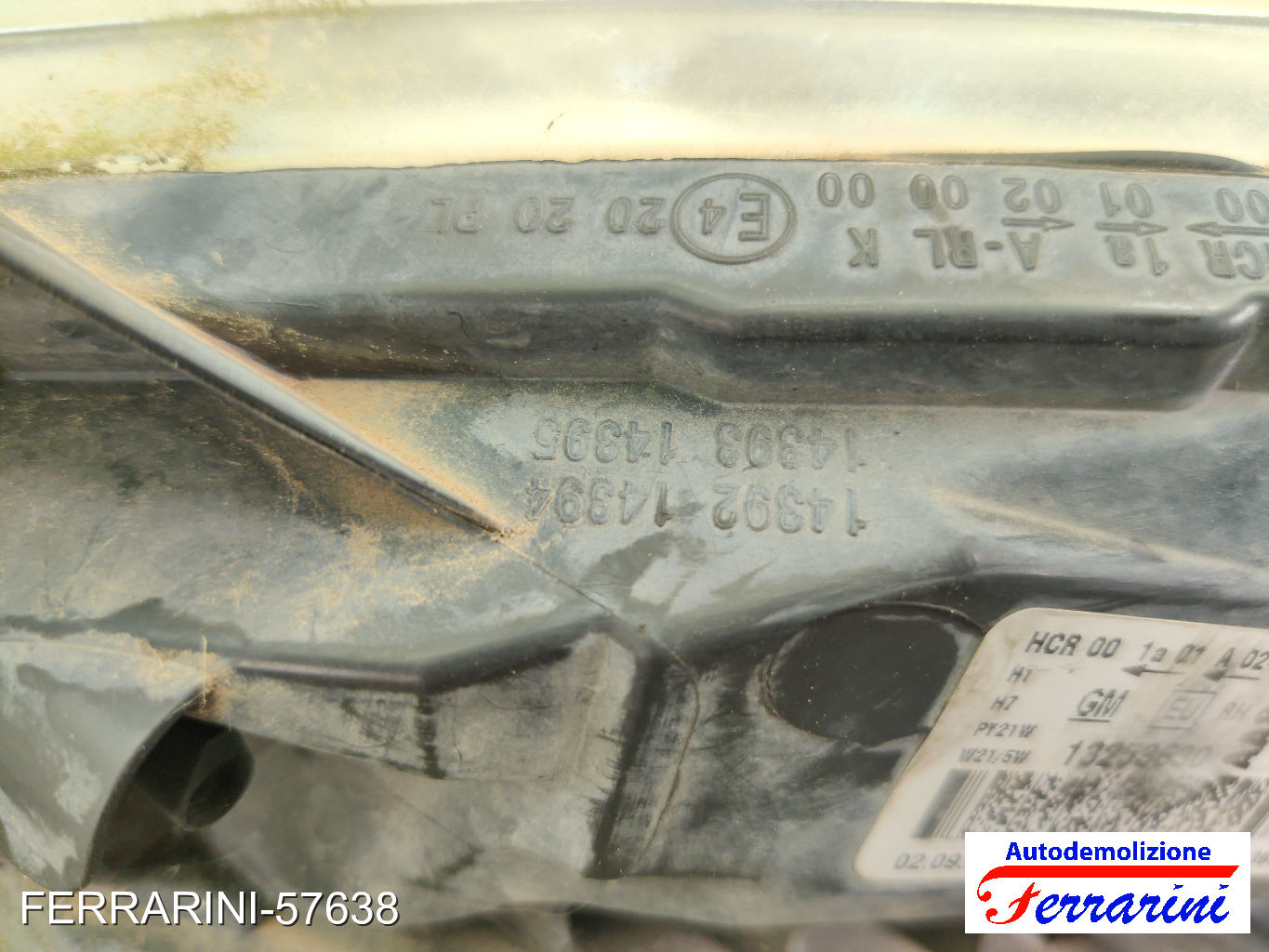 Faro Anteriore OPEL MERIVA B S10 2011-2017 destro, dx 13253630, 1216050 6