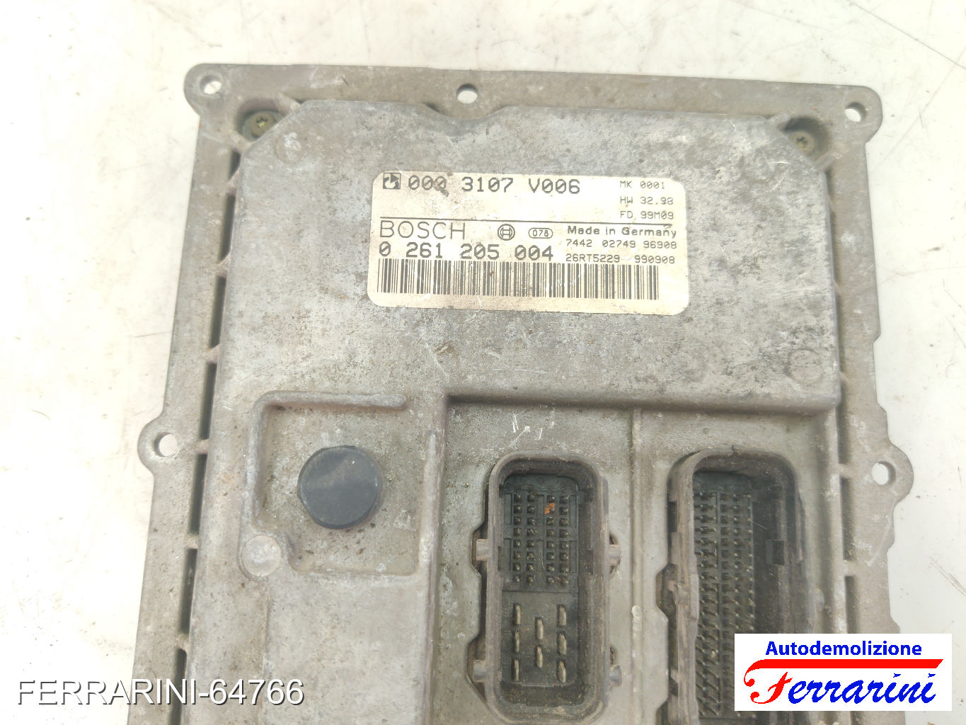 Centralina Motore SMART FORTWO 450 0.6 1998-2004 0003107V006, 24996908 7