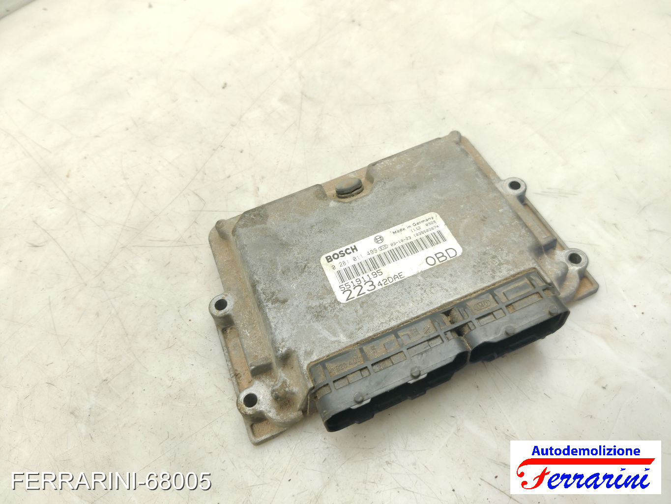 Kit Accensione FIAT DOBLO 119, 223 1.9 JTD 2003-2010 0281011557 8