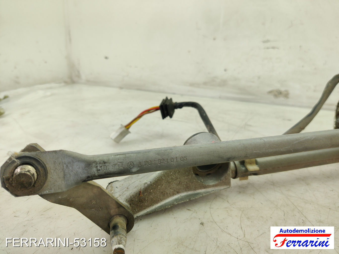 Spazzacqua Motorino Tergicristallo MERCEDES CLASSE C W203 2000-2007 anteriore