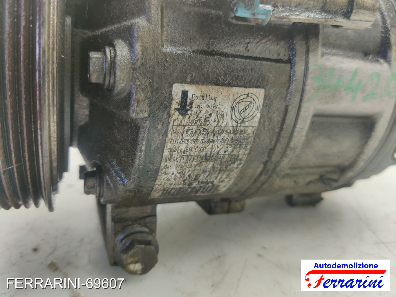 Compressore Clima ALFA ROMEO 159 939 1.9 JTDM 16V 2005-2011 50510966, 29107 9