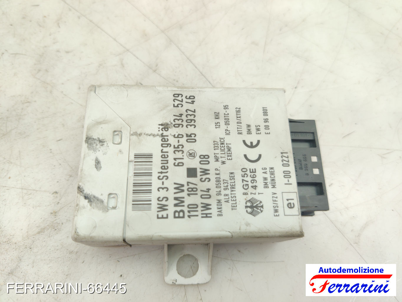 Centralina Immobilizzatore MINI - R50, R53 2003-2006 61356934529, 05393246 10