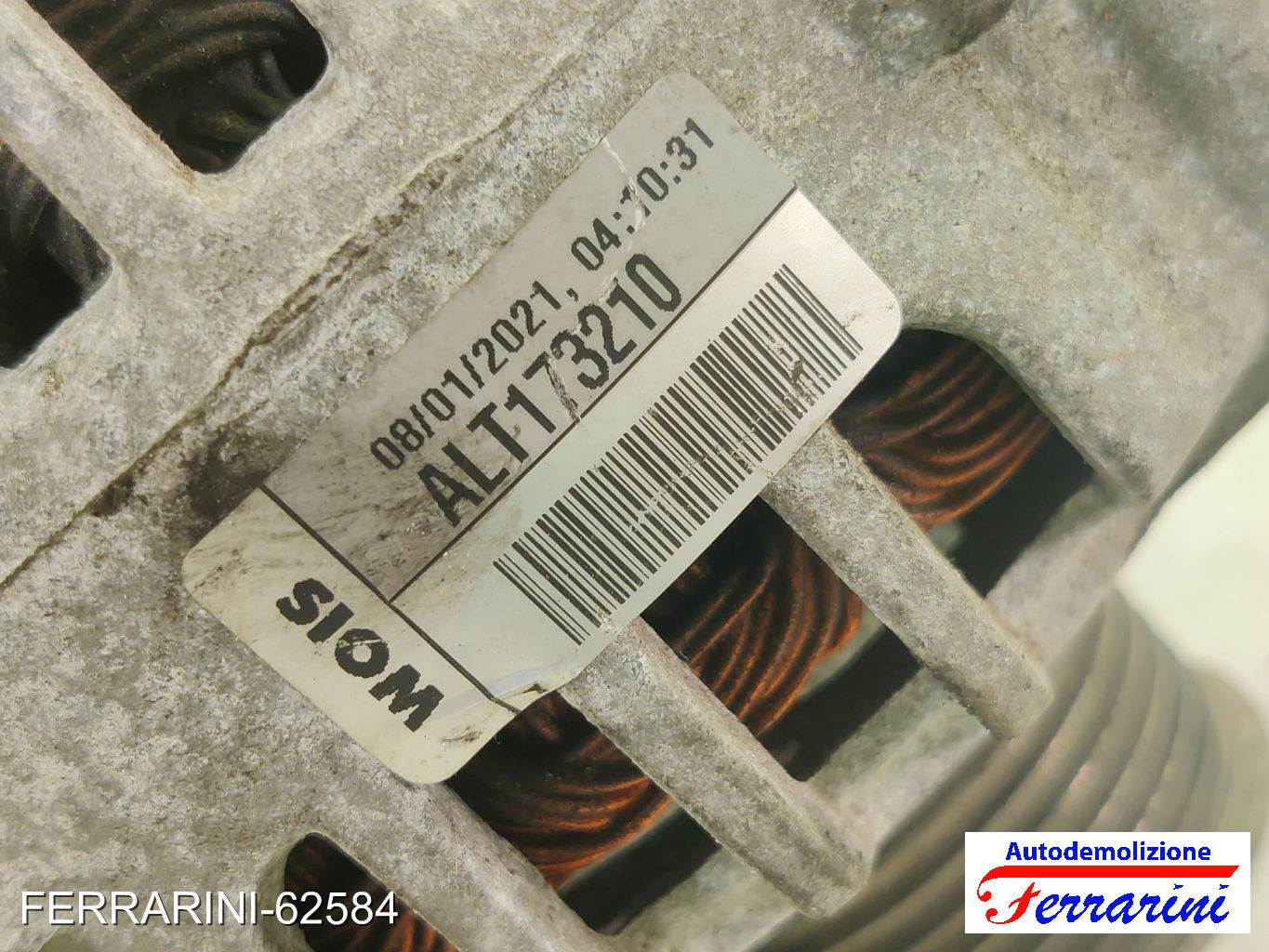 Alternatore RENAULT MODUS F/JP0 1.2 16V HI-FLEX 2008-2023 8200654541, 7711497092