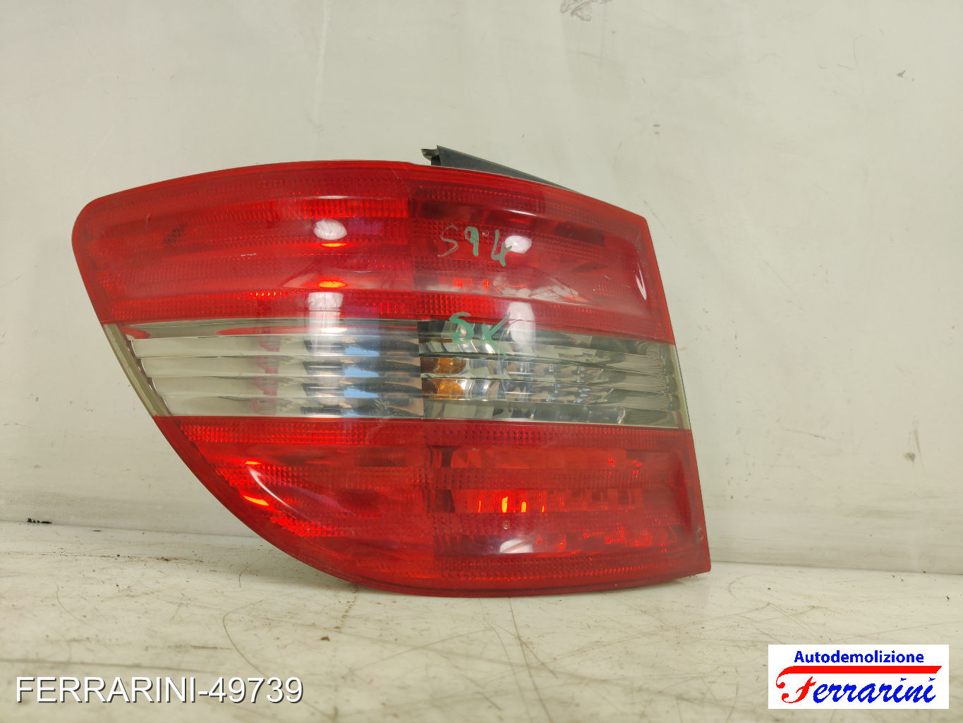 Fanalino Stop Posteriore MERCEDES CLASSE B W245 2005-2011 sinistro, sx 8
