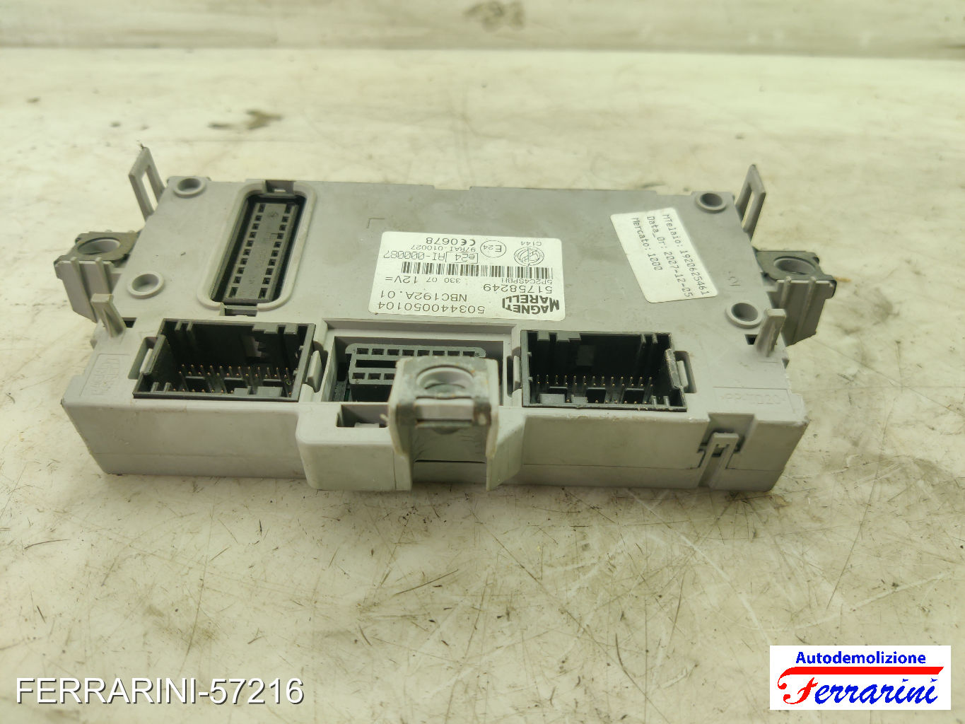 Kit Accensione FIAT STILO SW 192 1.9 D MULTIJET 2005-2008 0281012862, 51771190 11