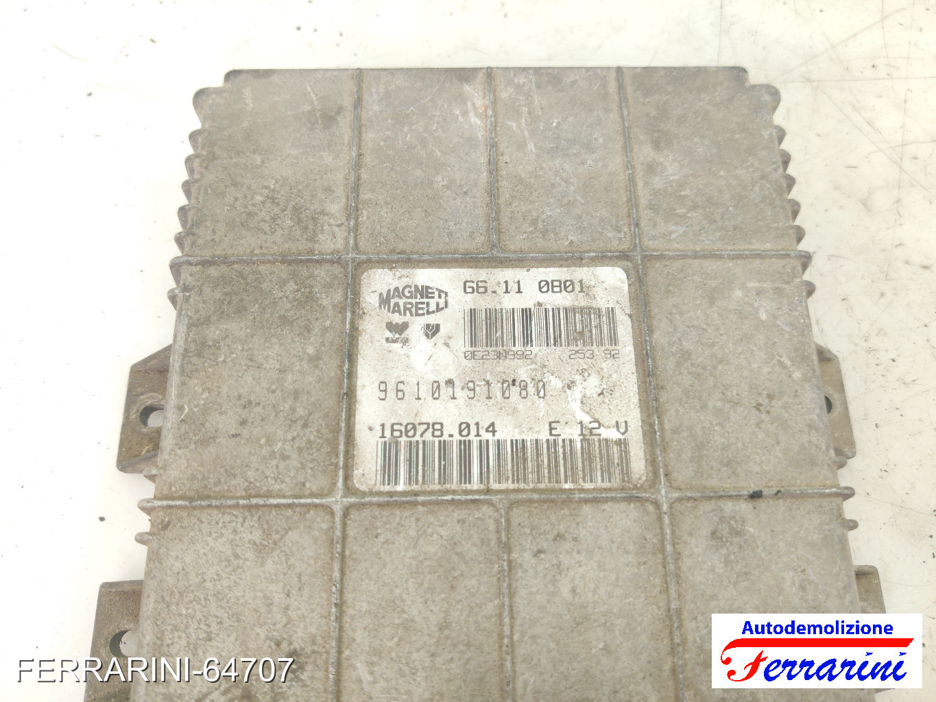 Centralina Motore CITROEN AX ZA- 10 1987-1998 9610191080, 16078014, 66110801 8