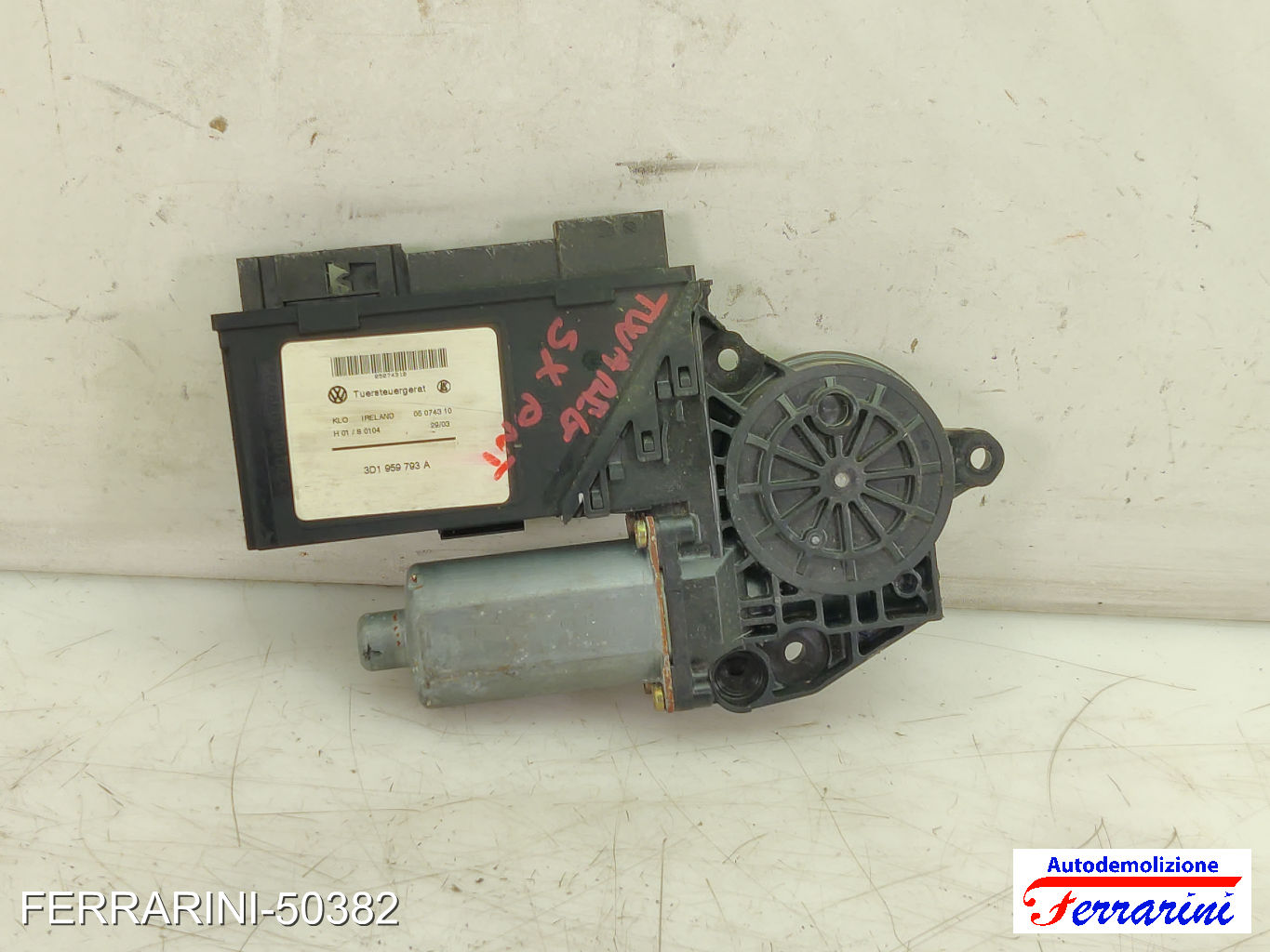Motorino Alzavetro VW TOUAREG 7P5, 7P6 3.6 V6 FSI 2010-2018 3D1959793A