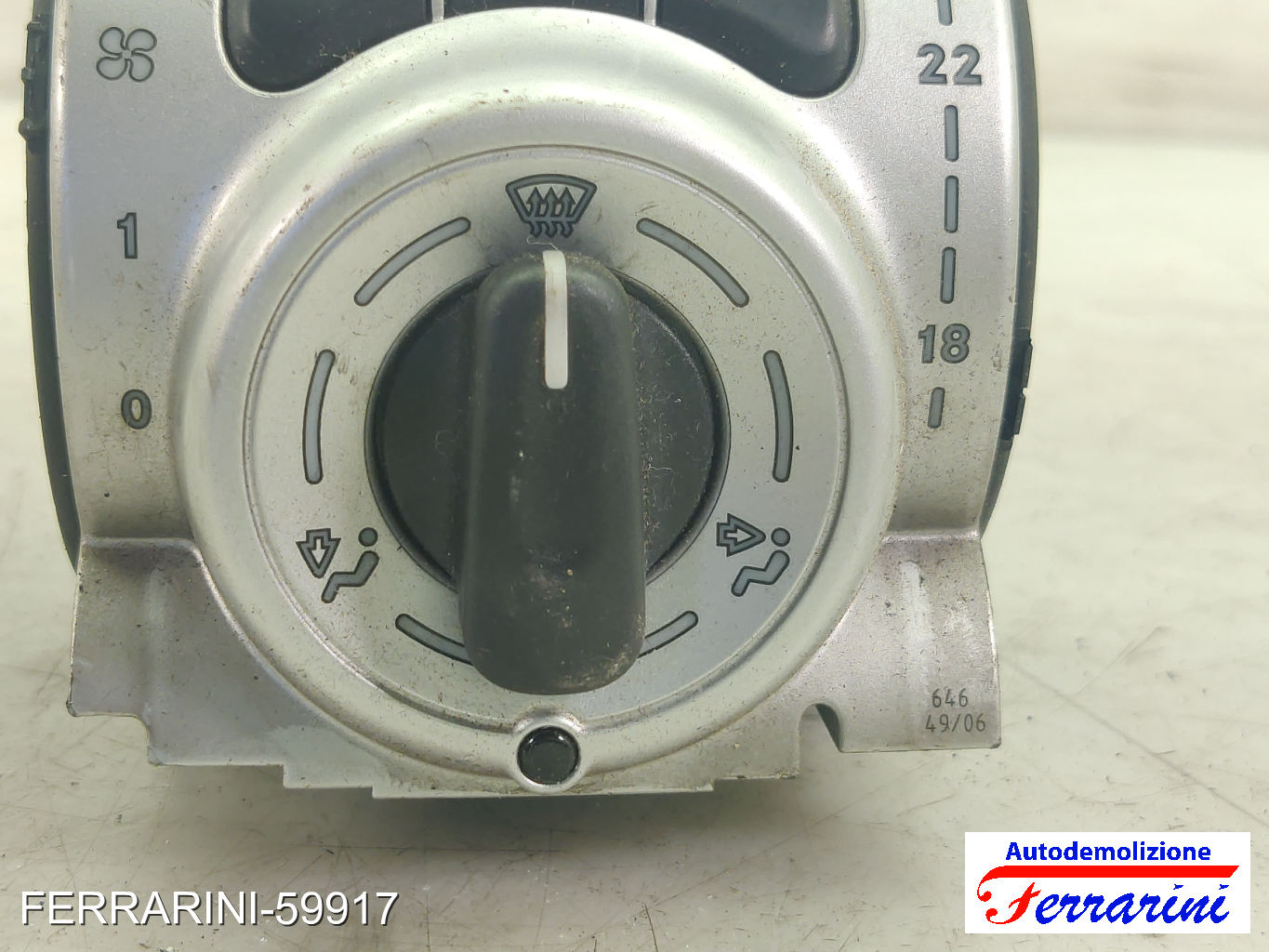 Tastiera Clima SMART FORTWO COUPE 451 2007-2023 anteriore, frontale A4518200297