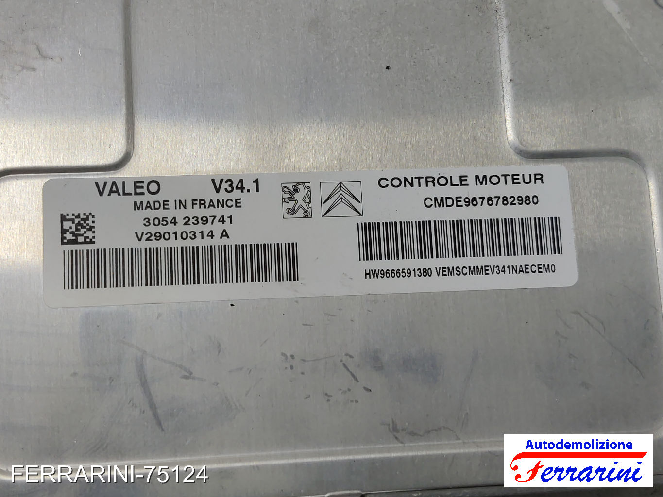 Kit Accensione CITROEN C3 2 SC 1.1I 2009-2013 9666591380 10
