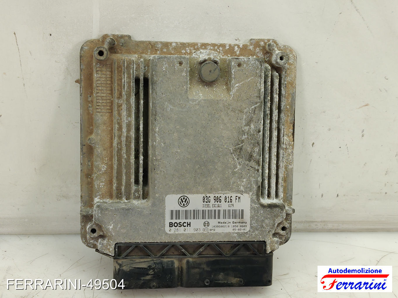 Centralina Motore VW GOLF 5 1K1 2.0 TDI 16V 2003-2008 03G906016FM, 0281011903