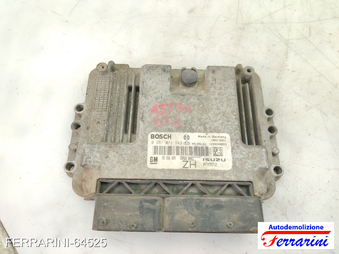 Centralina Motore OPEL ASTRA H SW A04 1.7 CDTI 2004-2010 55556829, 0281011943