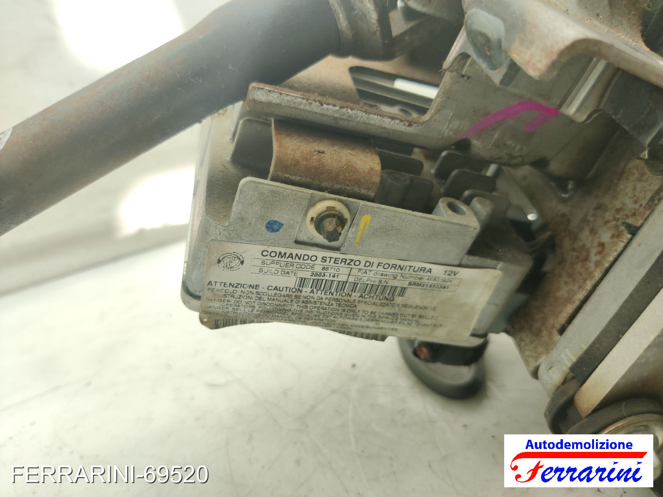 Servosterzo Piantone City FIAT PUNTO 188 1999-2006 26103598, 313500262 7