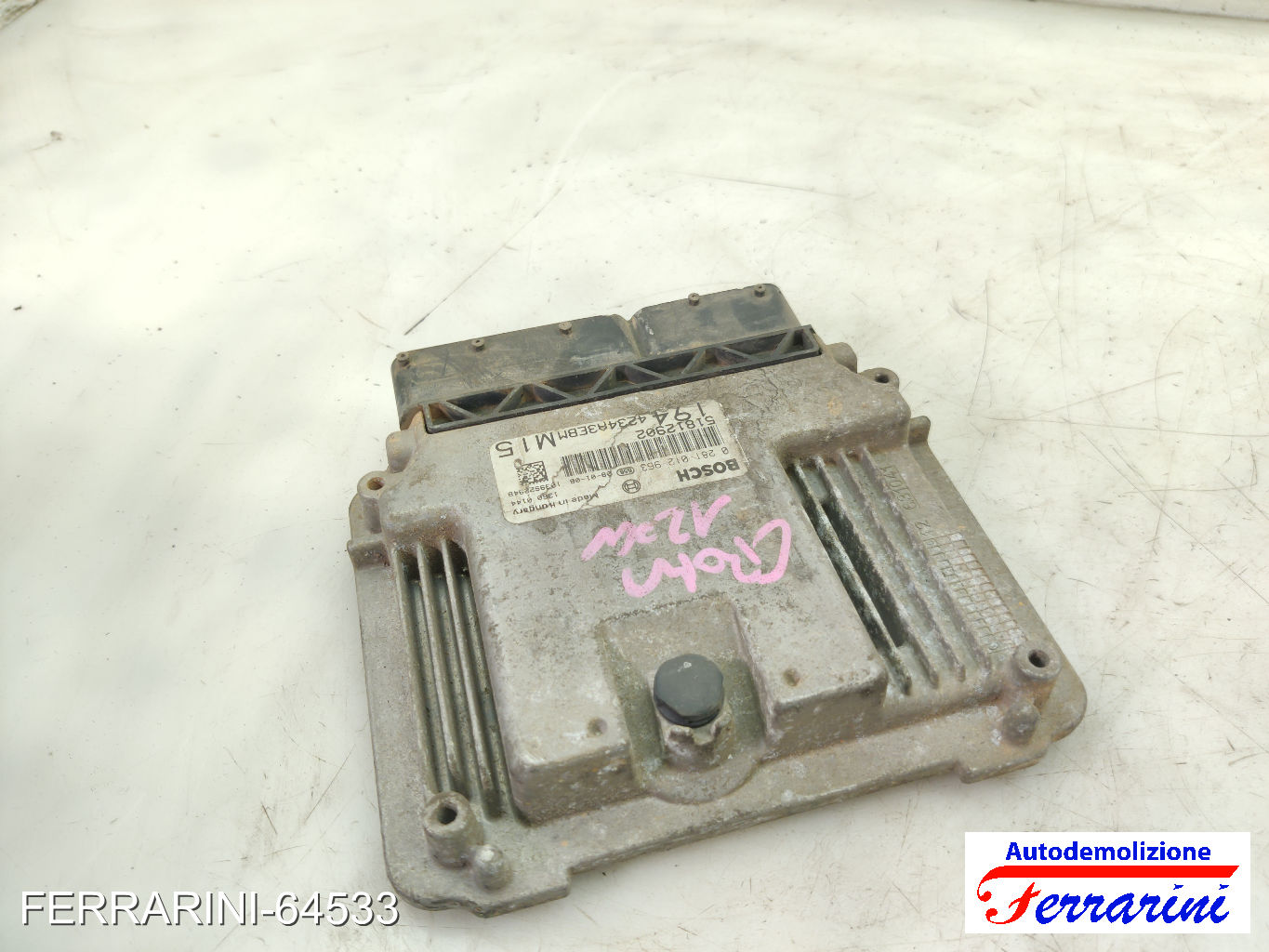 Centralina Motore FIAT CROMA 194 1.9 D MULTIJET 2005-2011 51812902, 0281012963