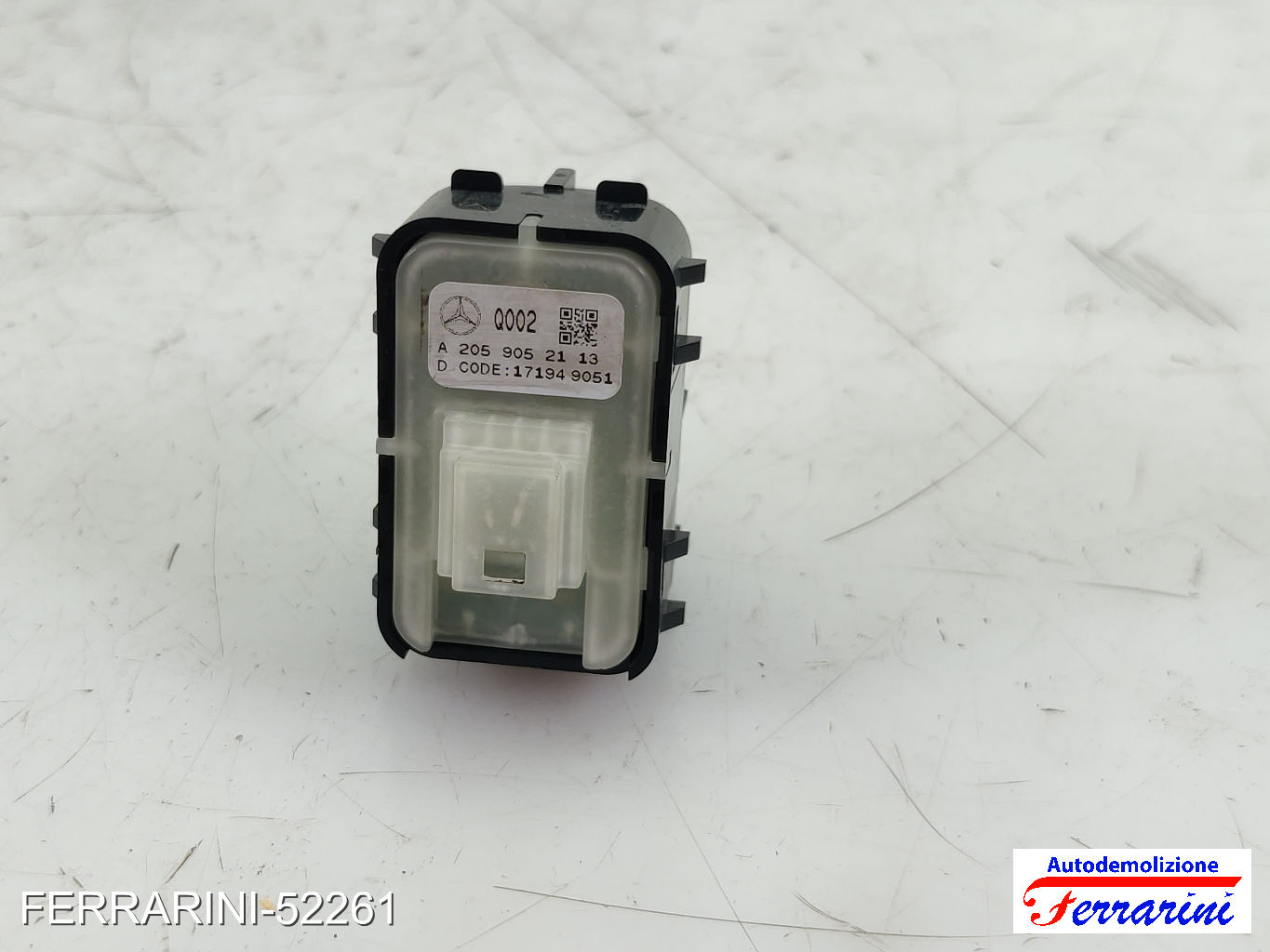 Interruttore comando sedile MERCEDES CLASSE C S205 2015-2018 Retro Sinistra 6