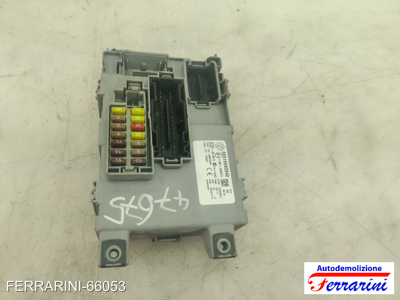 Body Computer FIAT PUNTO EVO 199 1.3 D MULTIJET 2009-2012 00518690940, 028260591