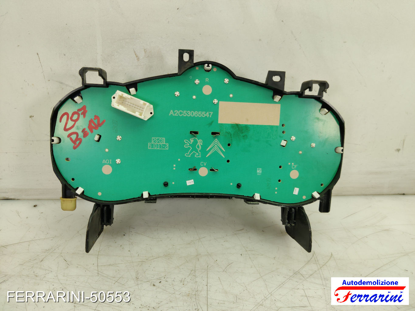 Quadro Contachilometri PEUGEOT 207 WA, WC 1.4 2007-2008 A2C53065547