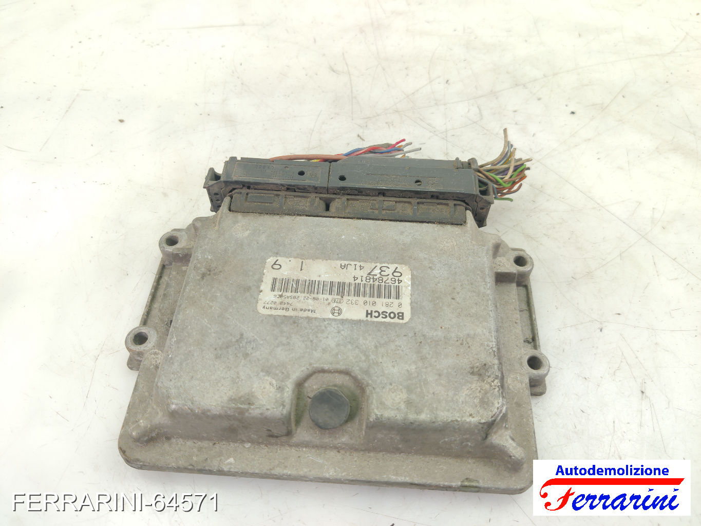 Centralina Motore ALFA ROMEO 147 937 1.9 JTD 2001-2010 46784814, 0281010332
