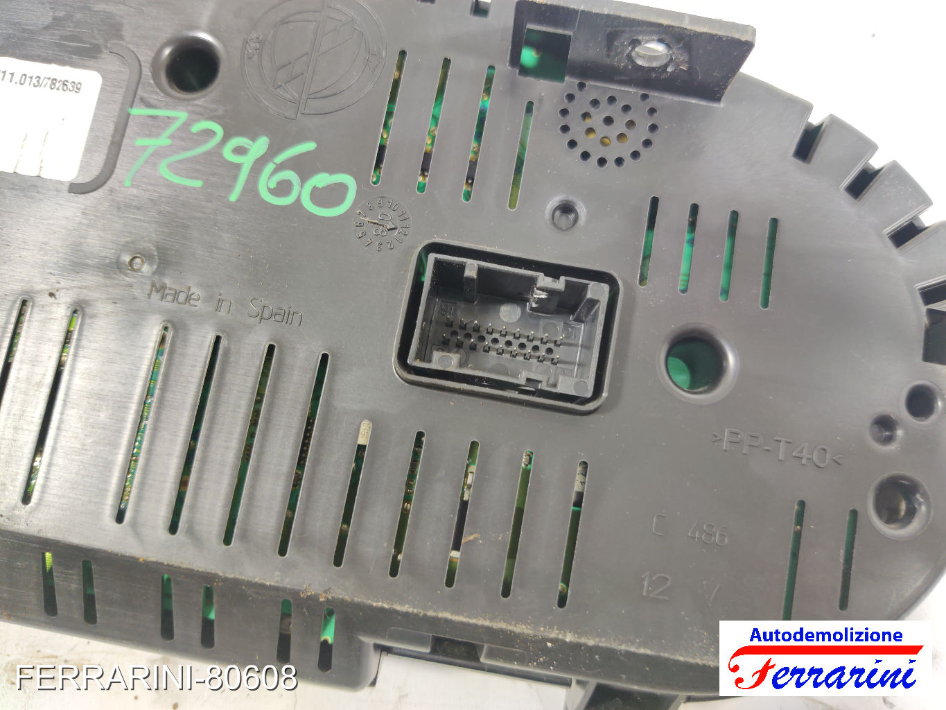 Quadro Contachilometri LANCIA YPSILON 843 1.4 LPG 2010-2011 51786249, T51786249