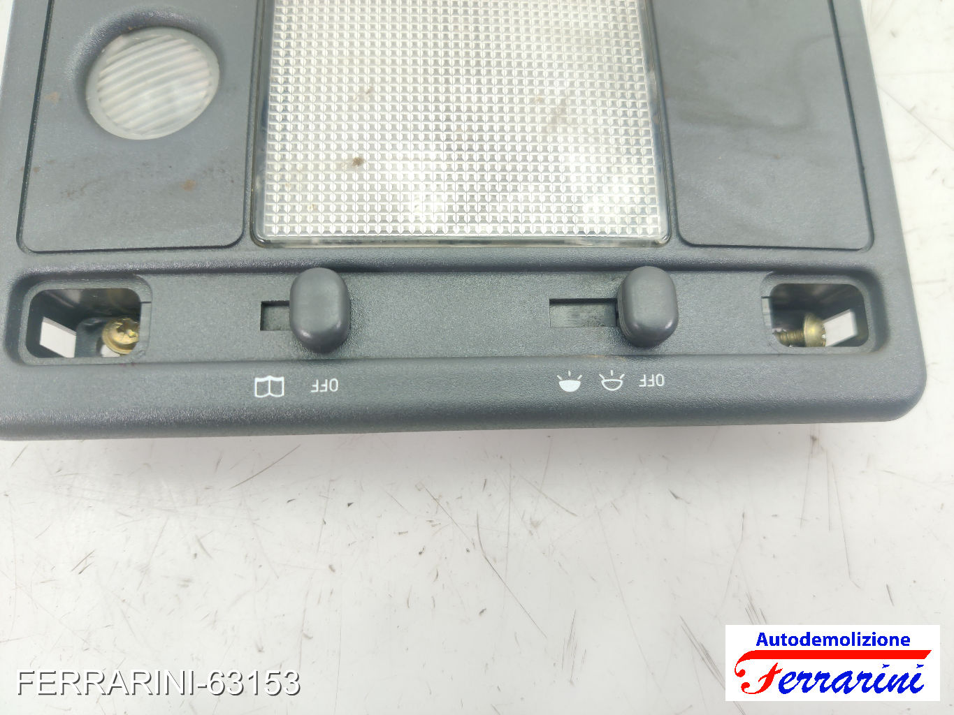 orologio Plafoniera FIAT PUNTO 176 1993-1999 anteriore, frontale centrale, ant 11