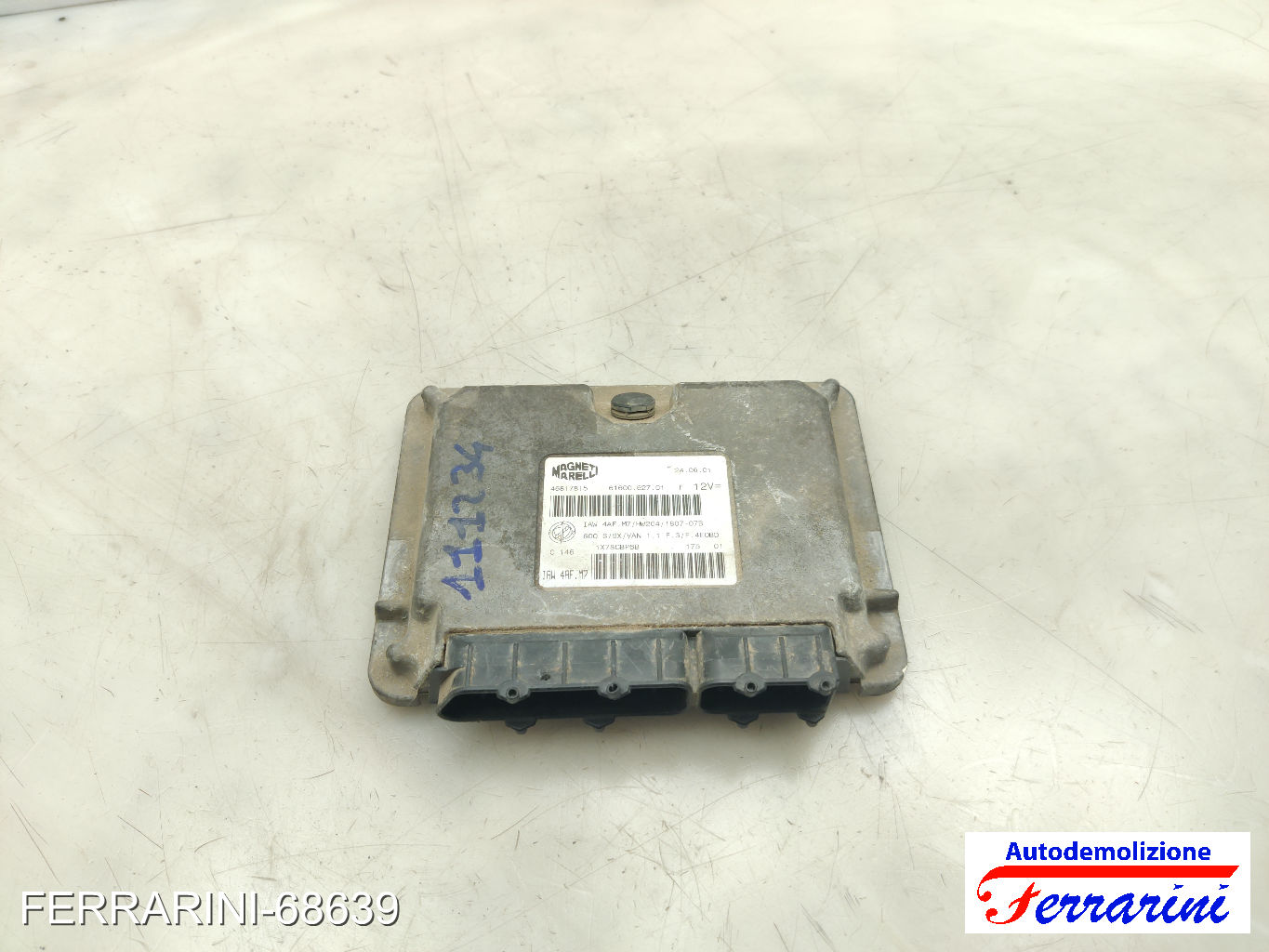 Kit Accensione FIAT SEICENTO 600 187 1.1 1998-2010 EB4AFM7R, 46817815, IAW4AFM7
