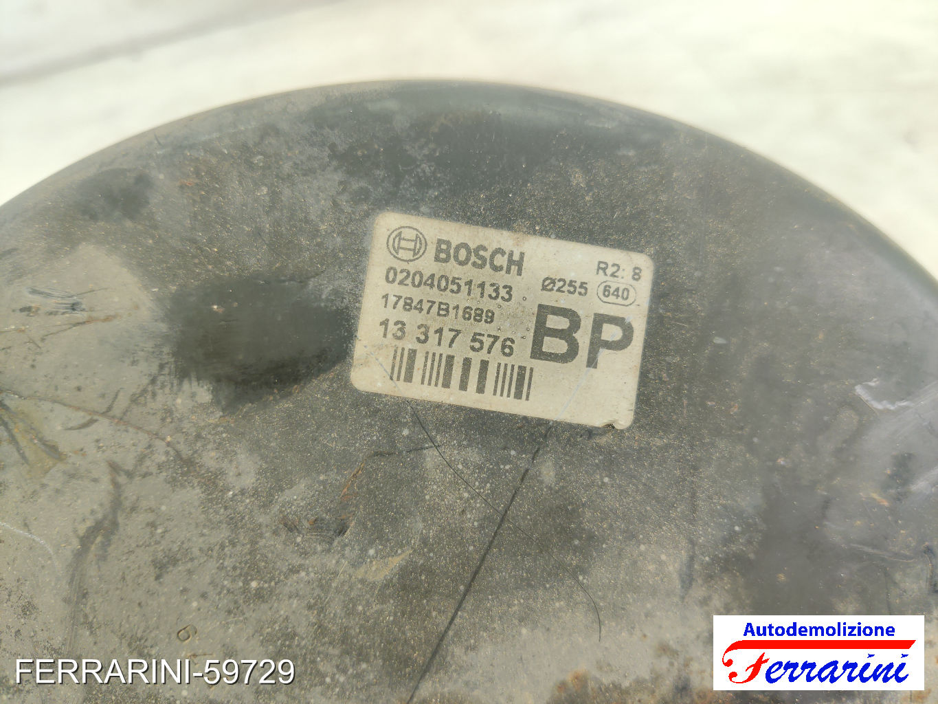 Servofreno OPEL CORSA D S07 1.2 LPG 2011-2014 95508681, 0204051133, 0204254606 8
