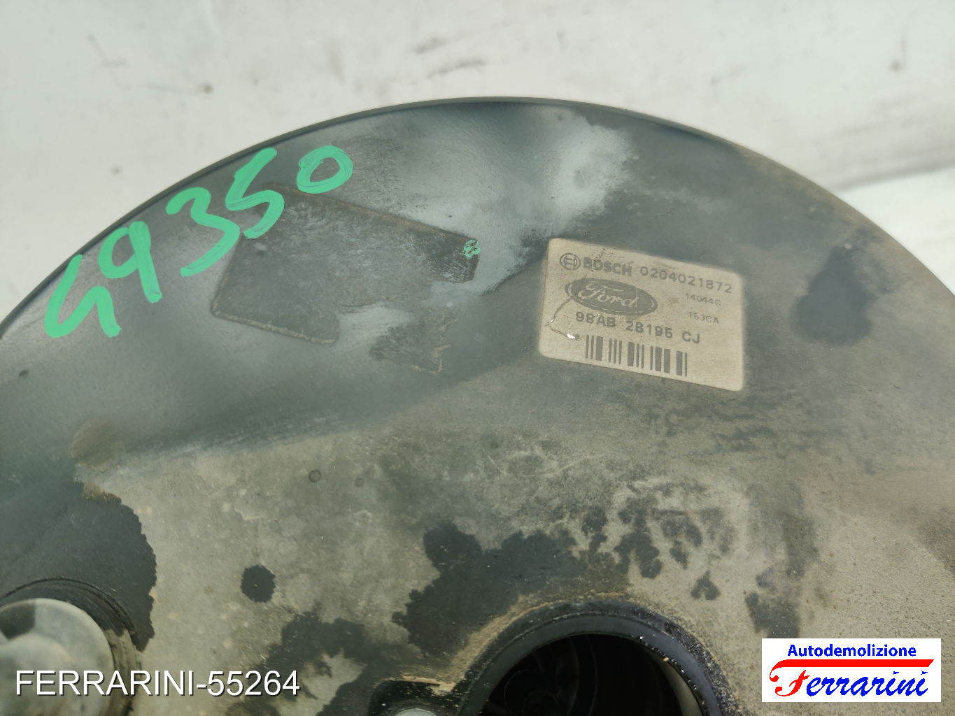Servofreno FORD FOCUS DAW, DBW 1.8 TDCI 2002-2004 98AB28195CJ, 0204021872 8