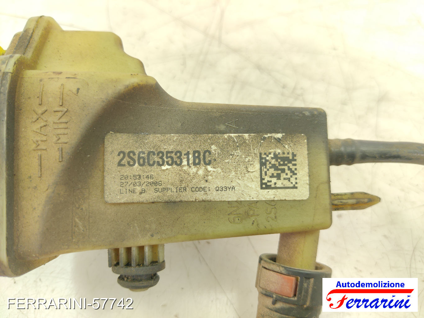 serbatoio olio servosterzo FORD FIESTA 5 JD, JH 1.4 TDCI 2001-2008 1251765