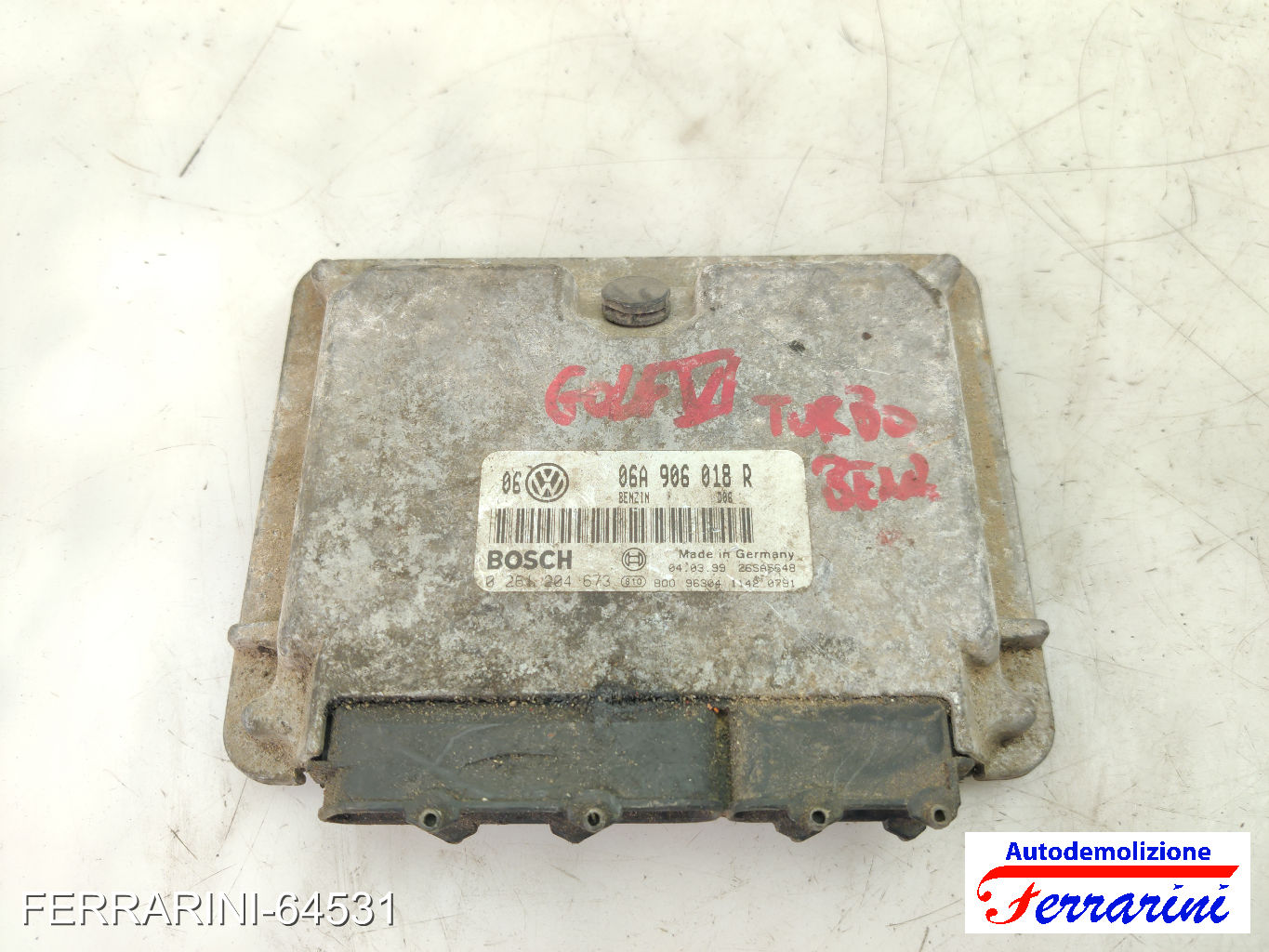 Centralina Motore VW GOLF 4 1J1 1.8 T 1997-2005 06A906018R, 96A906018R, 96304