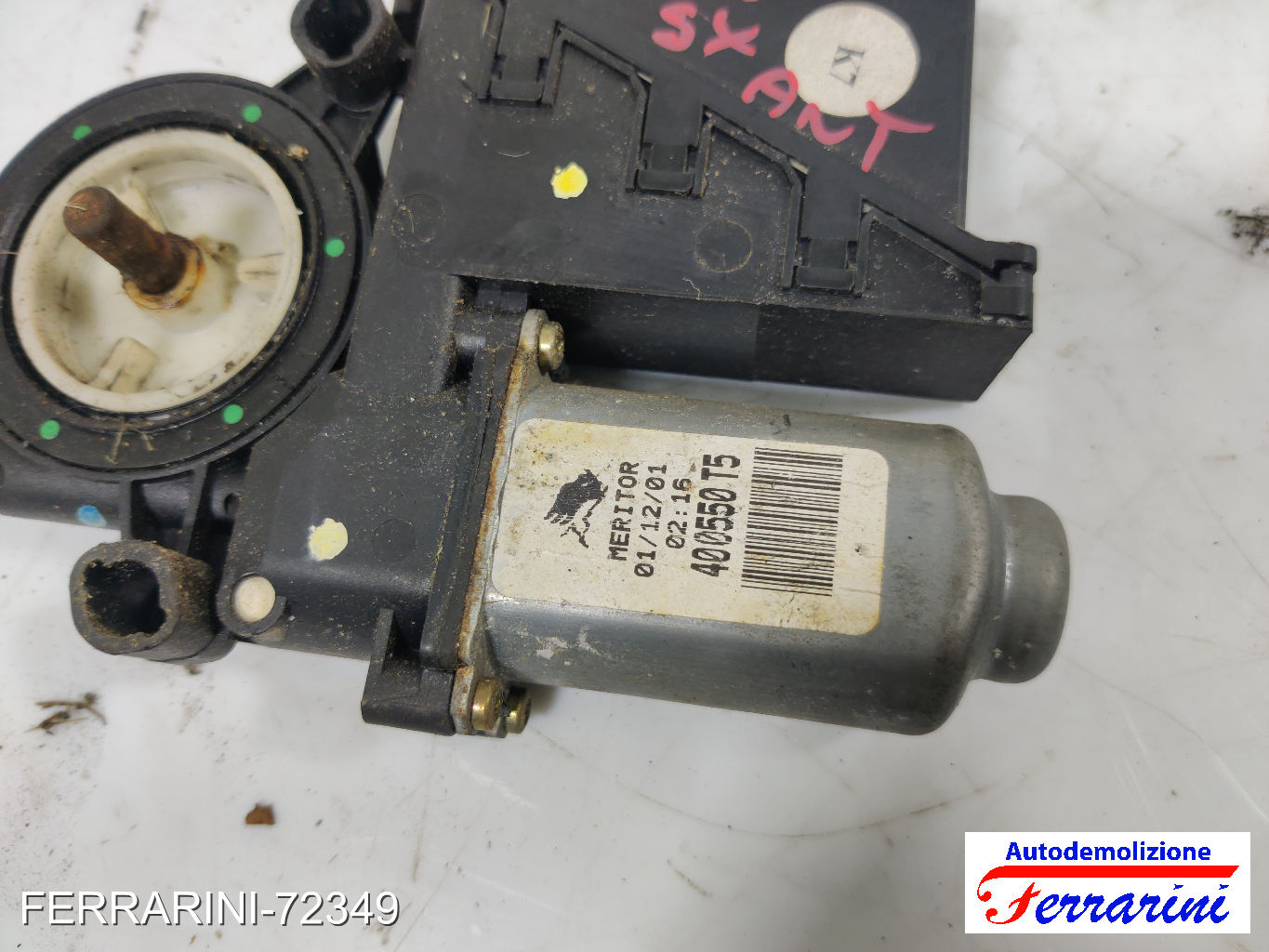 Motorino Alzavetro SKODA FABIA 1 6Y2 1.4 1999-2003 6Q1959801, 601959801, 400550 8