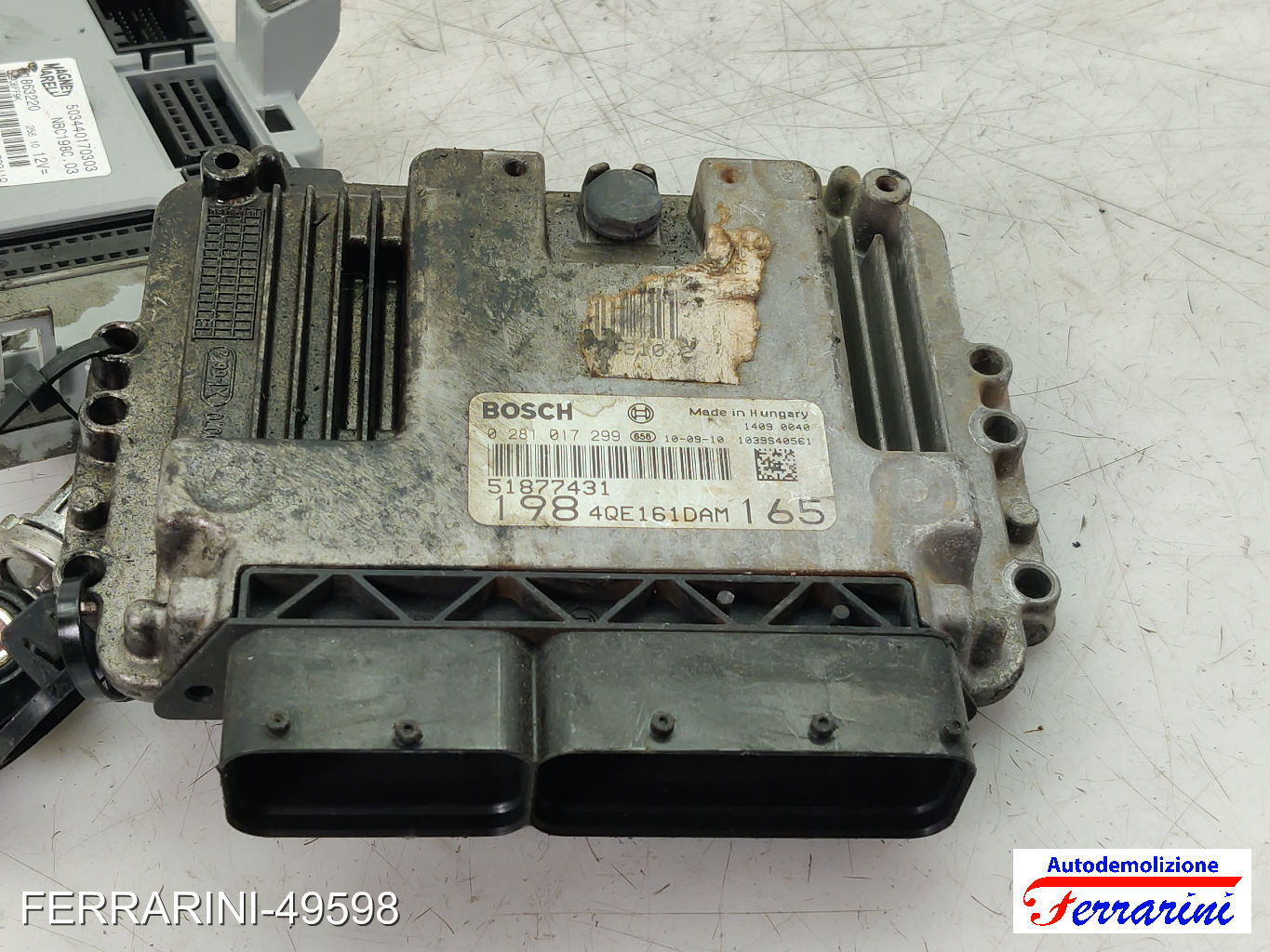 Kit Accensione FIAT BRAVO 2 198 2.0 D MULTIJET 2008-2014 0281017299, 51877431