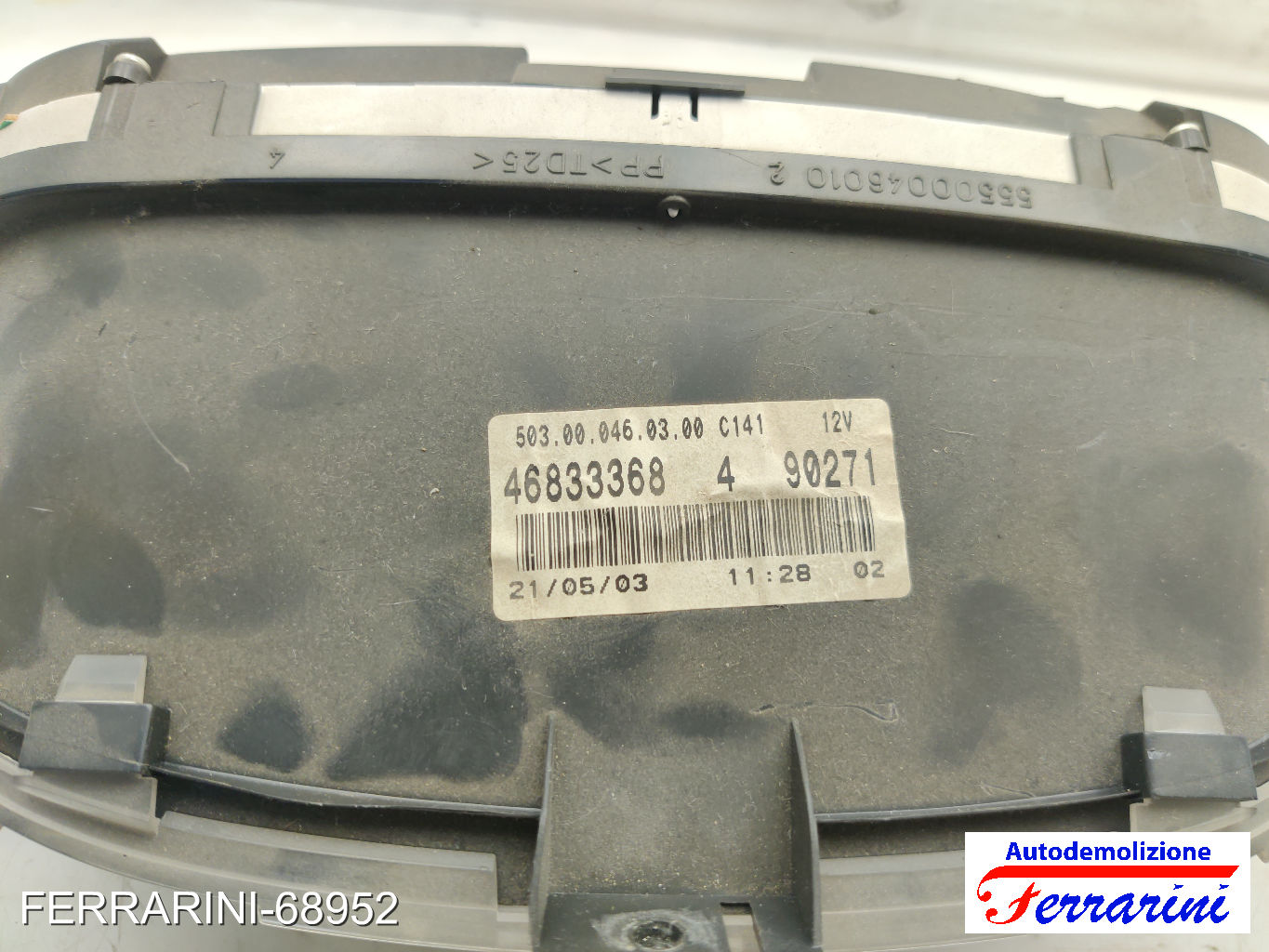 Quadro Contachilometri FIAT PUNTO 188 1.2 16V 80 1999-2006 46833368 8