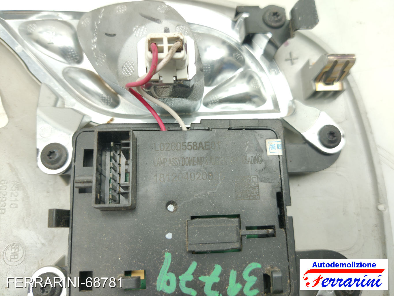 Plafoniera JEEP COMPASS M6, M7, MP, MV 2017-2023 anteriore, frontale centrale 6