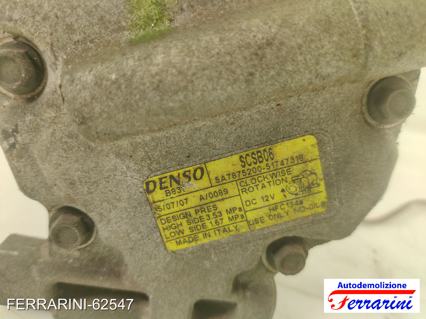 Compressore Clima LANCIA YPSILON 843 1.4 16V 2003-2011 51747318, 71785268 6