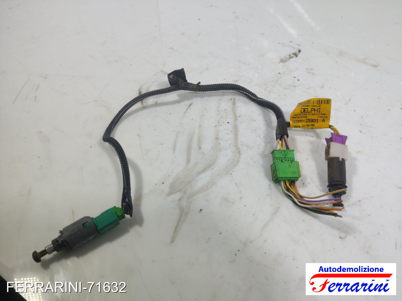 cablaggio pedale RENAULT KANGOO FC0/1 D 55 1.9 1997-2023 8200512801, DELPHI