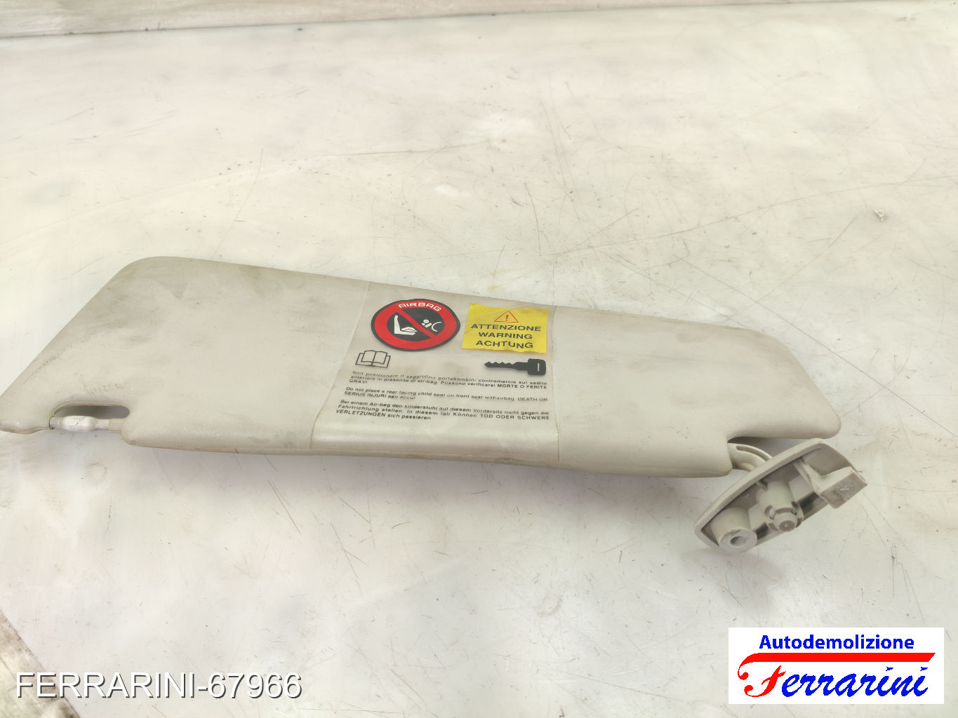 Aletta Parasole FIAT STILO SW 192 2005-2008 destro, dx 735411165, 36055